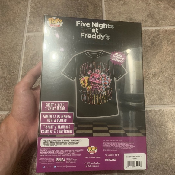 FUNKO BOXED TEE: Five Nights at Freddy's- Summer Tie Dye New In Box - Picture 2 of 5